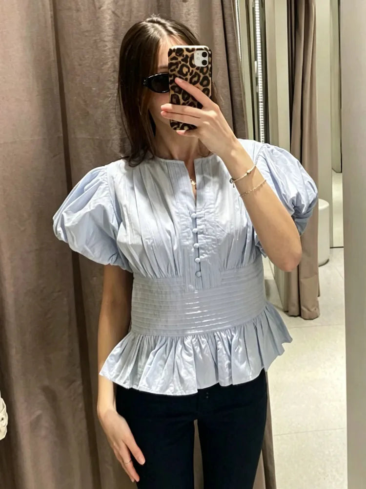 Ladies Chiffon Blouse Shirt