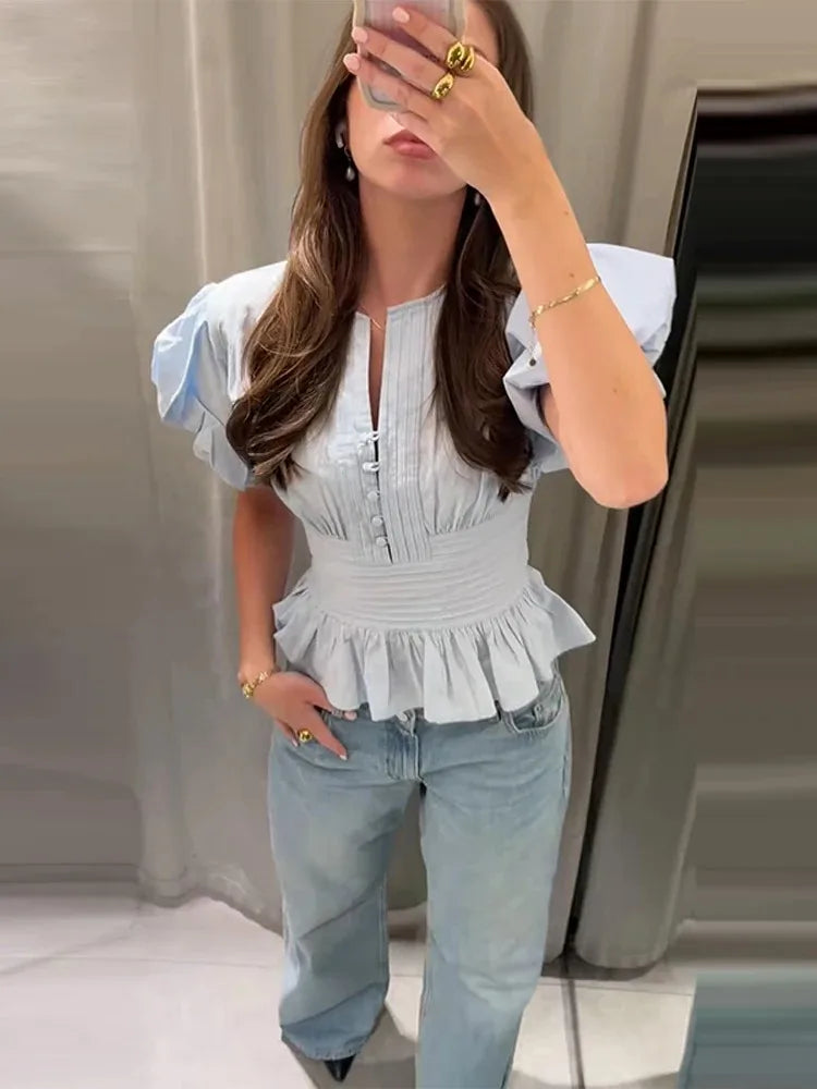 Ladies Chiffon Blouse Shirt