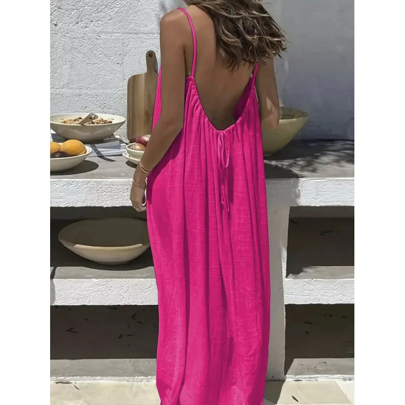 Women's Strapless Backless Dress