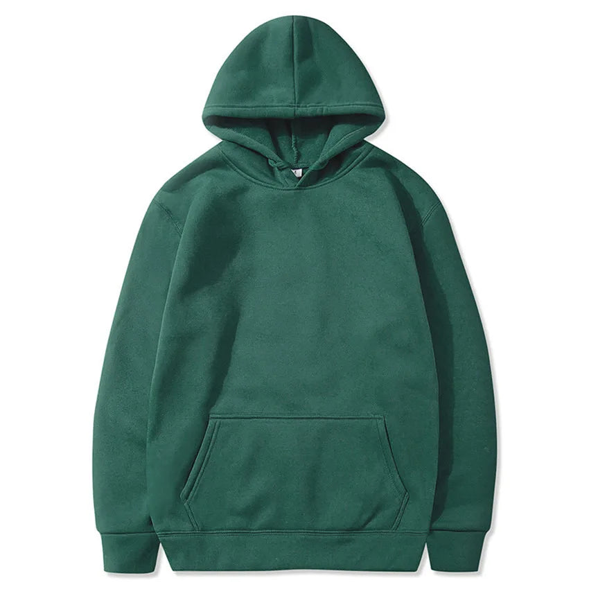 Women's Solid Color Pocket Hoodie