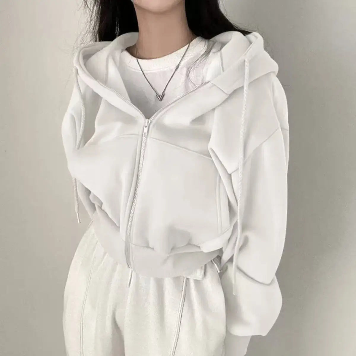 Fashion Zipper Hoodie Sweatshirt