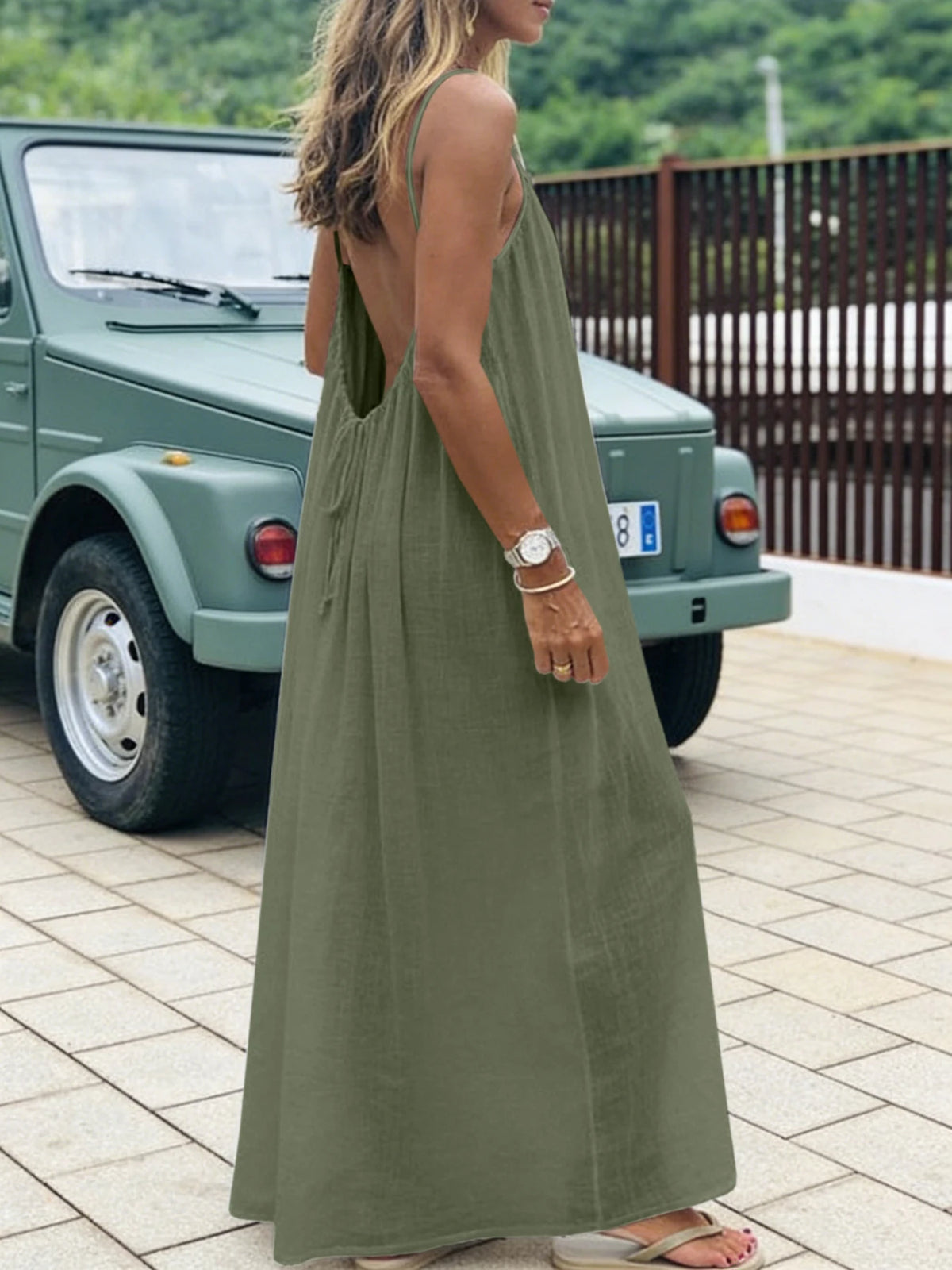 Women's Strapless Backless Dress