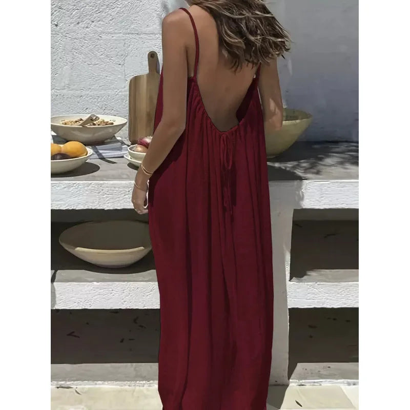 Women's Strapless Backless Dress