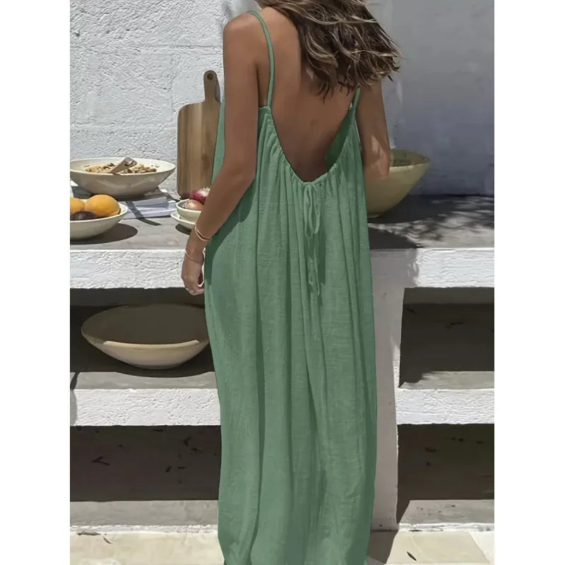 Women's Strapless Backless Dress