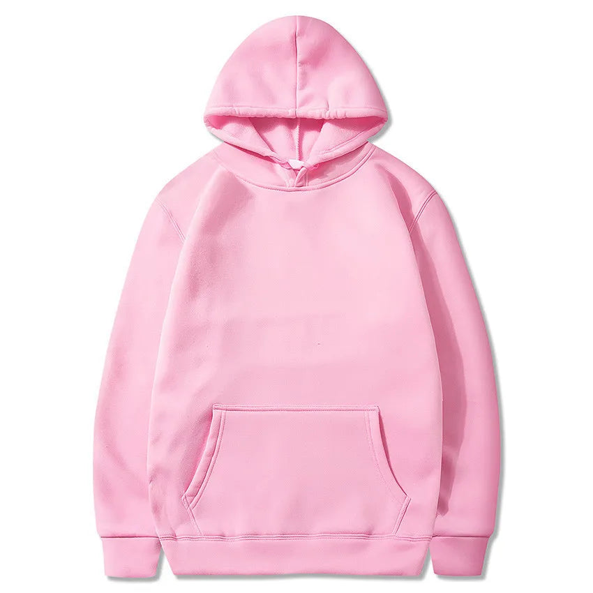 Women's Solid Color Pocket Hoodie