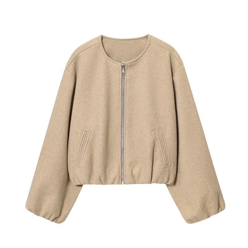 Zipper Bomber Jacket