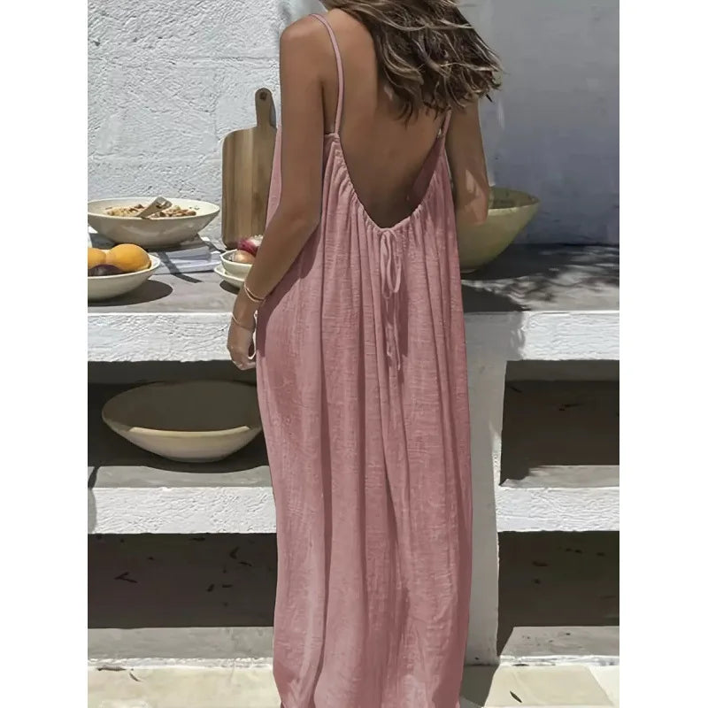 Women's Strapless Backless Dress