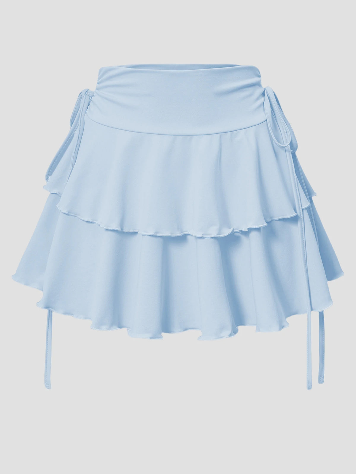 Solid Color Skirt High Waist Slim Fit