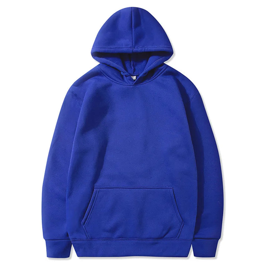Women's Solid Color Pocket Hoodie