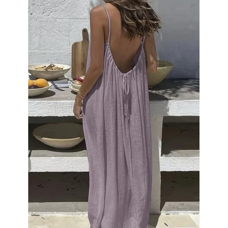 Women's Strapless Backless Dress