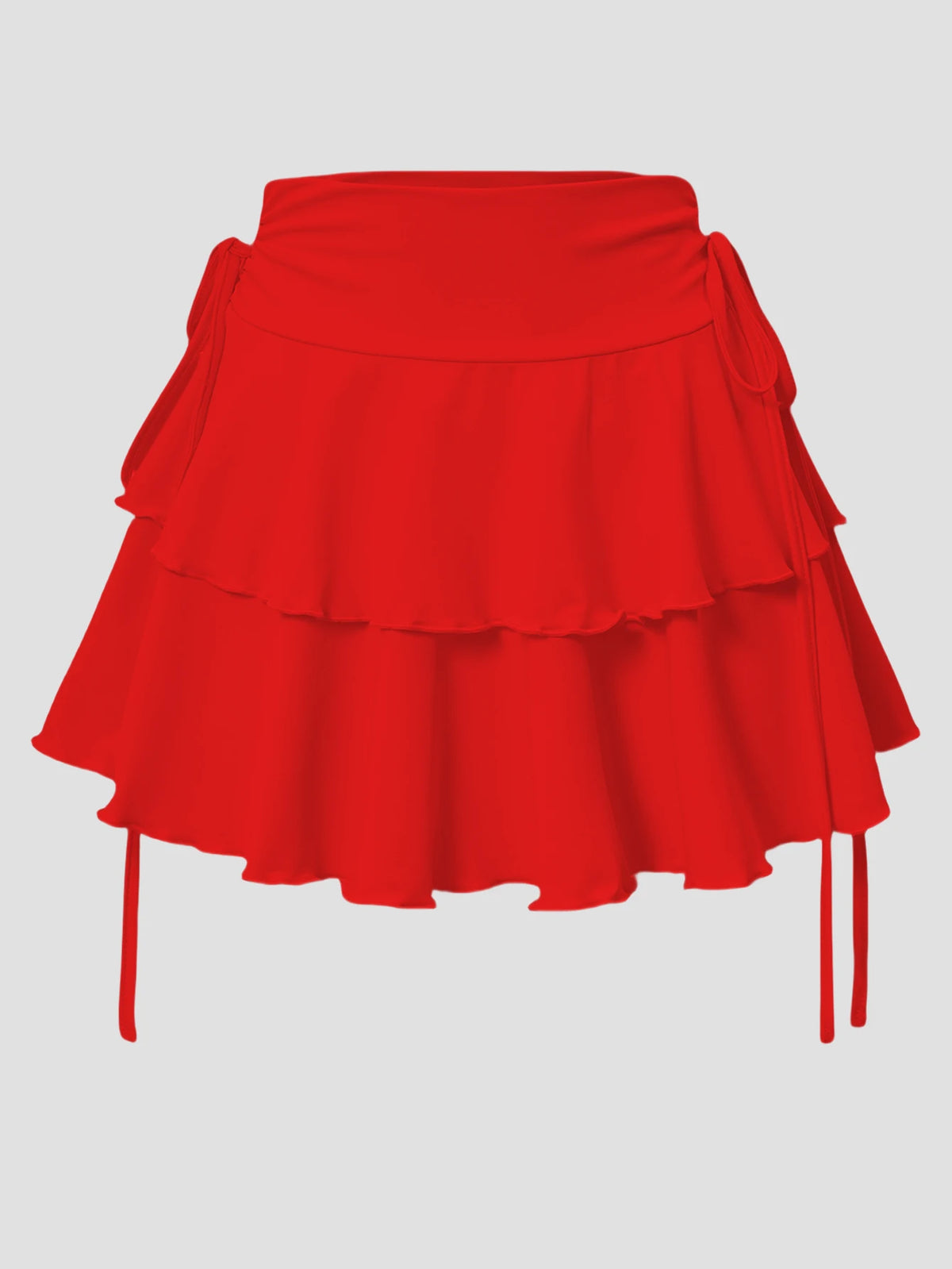 Solid Color Skirt High Waist Slim Fit