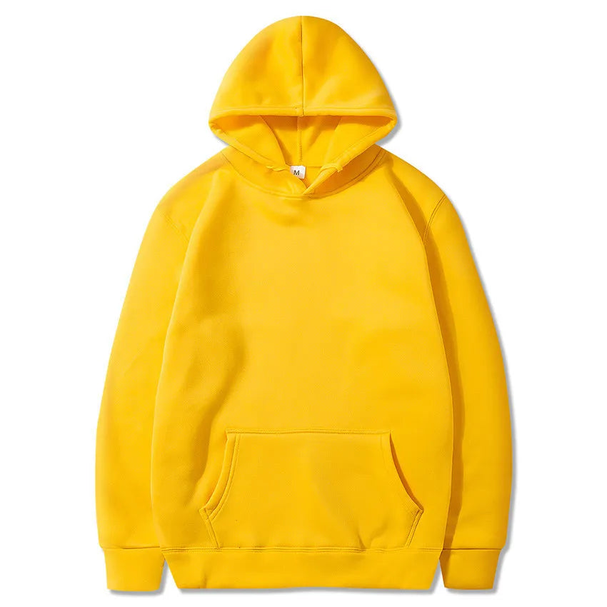 Women's Solid Color Pocket Hoodie