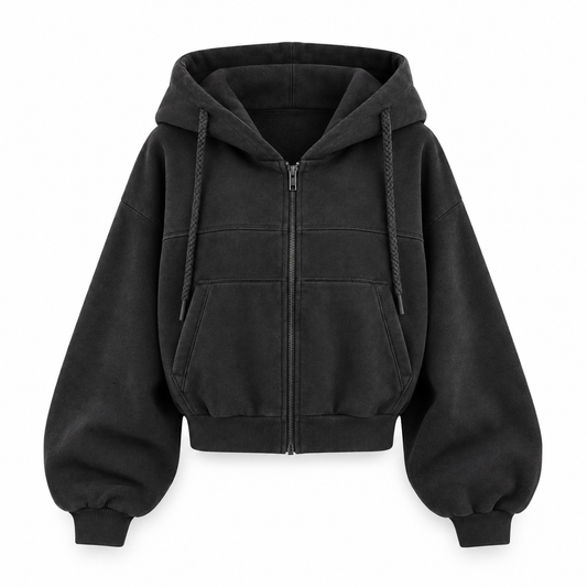 Fashion Zipper Hoodie Sweatshirt