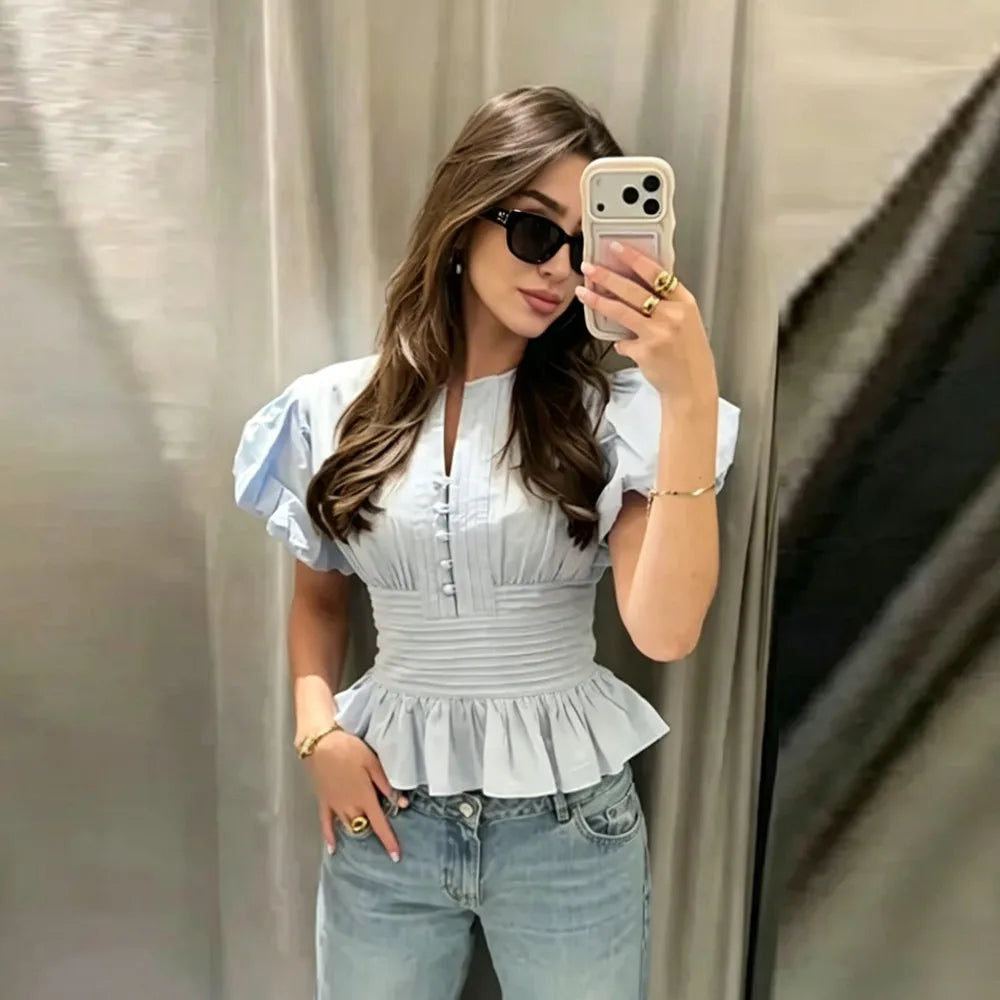 Ladies Chiffon Blouse Shirt