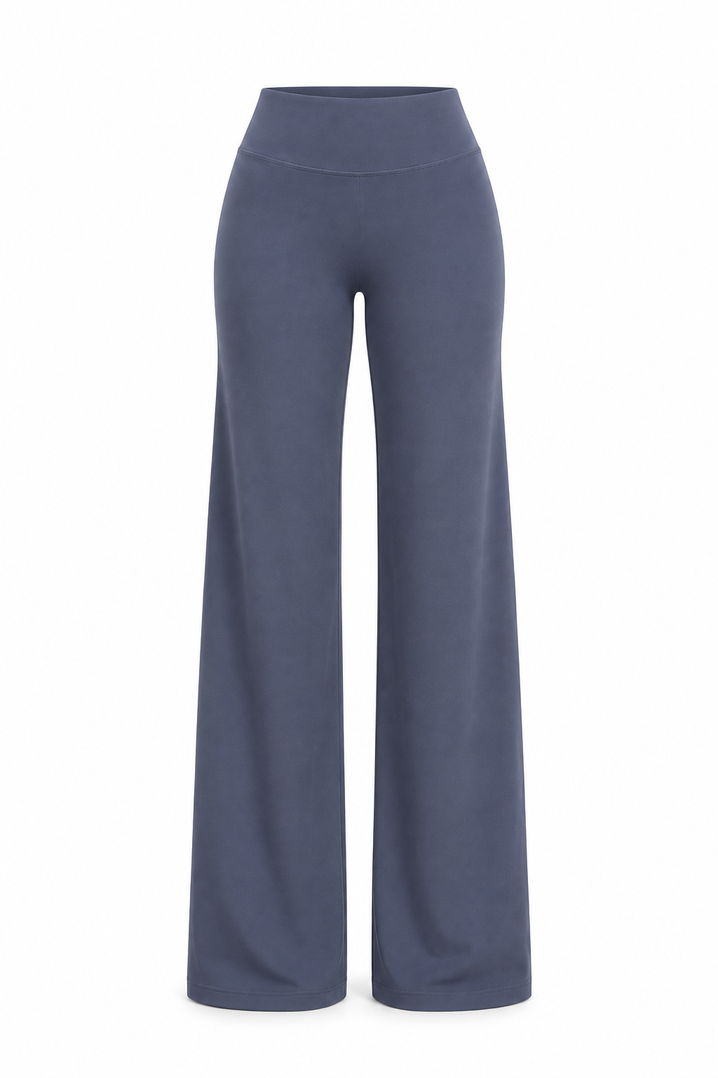 Straight Leg Bottoms Women's Mid-Waist Yoga Pants