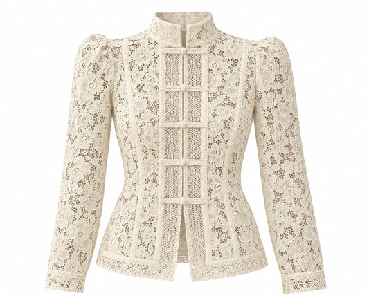 Ladies Vintage Lace Blouse Shirt