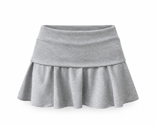 Waist-Flipping Ruched Skirt Prevent