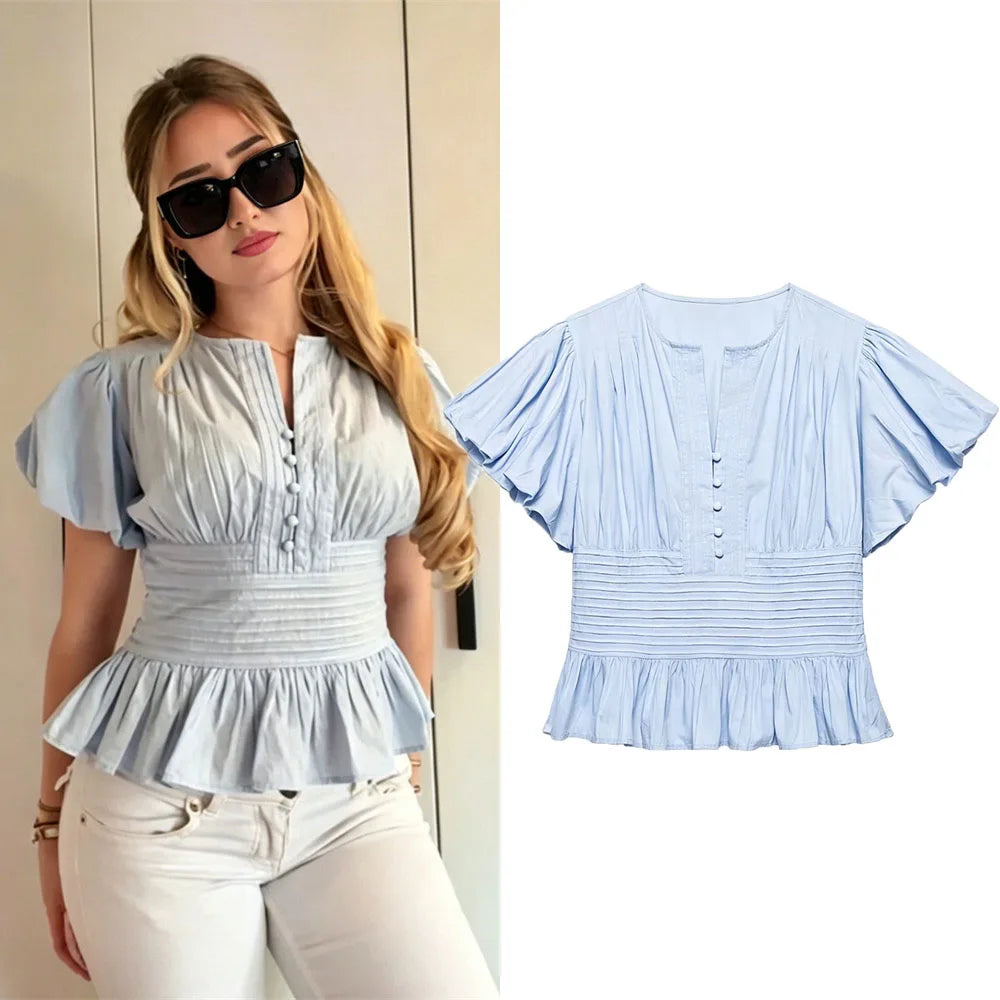 Ladies Chiffon Blouse Shirt