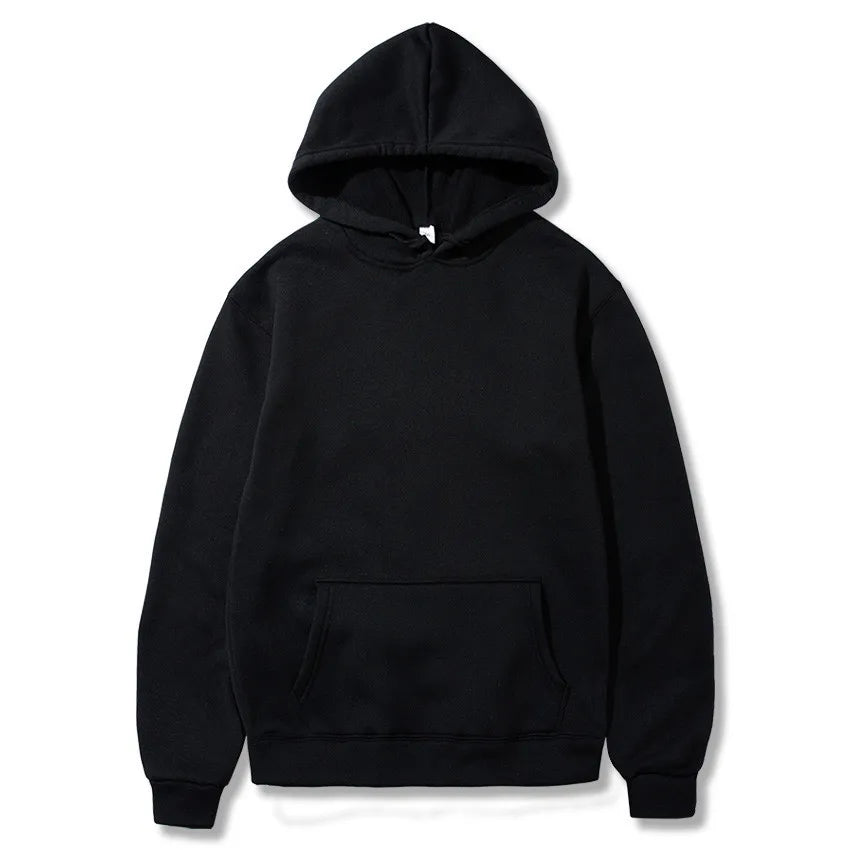 Women's Solid Color Pocket Hoodie