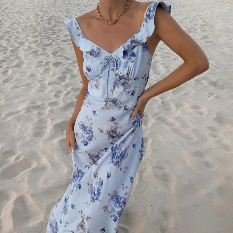 Summer Flower Printed Women's Dress