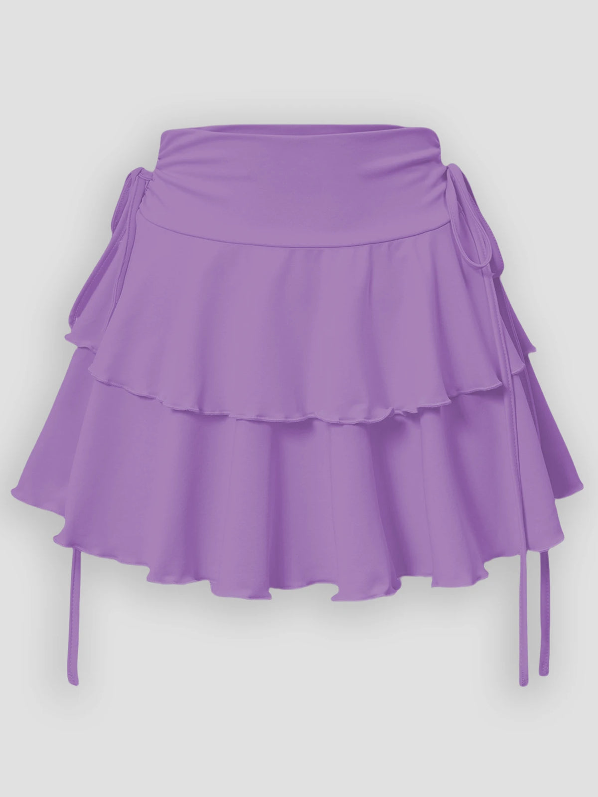 Solid Color Skirt High Waist Slim Fit