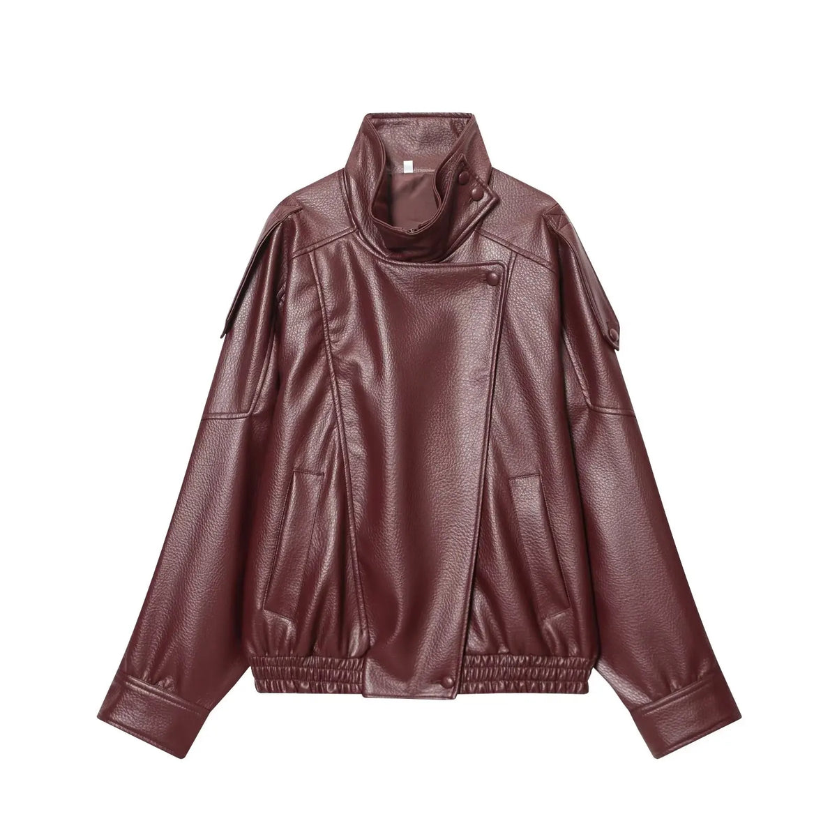 Chic Black Faux Leather Jacket