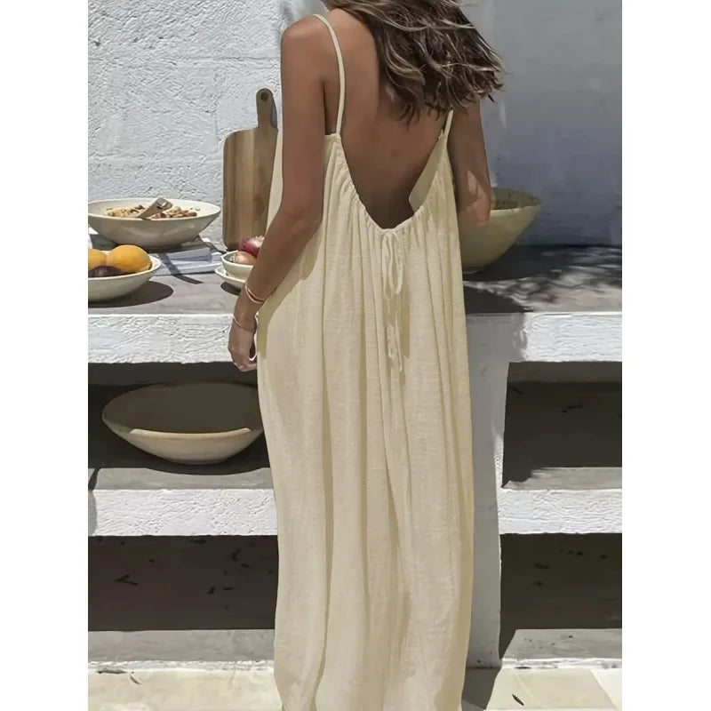 Women's Strapless Backless Dress