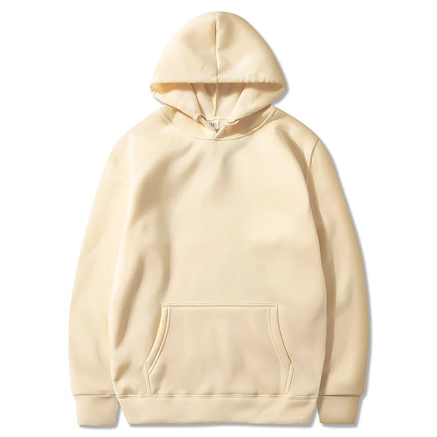 Women's Solid Color Pocket Hoodie