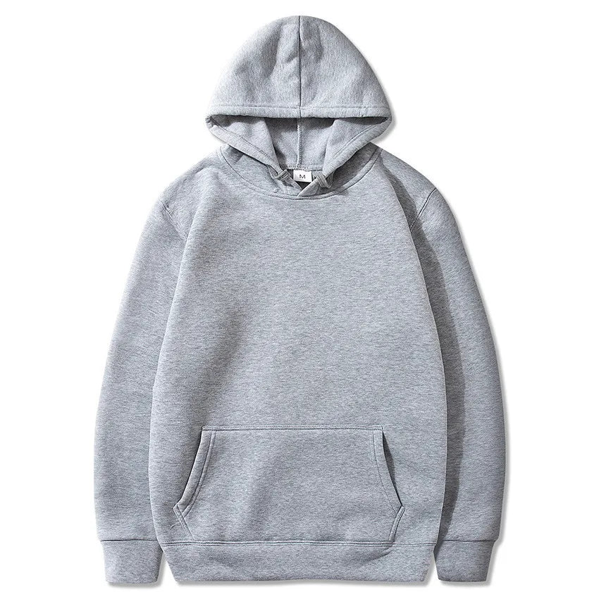 Women's Solid Color Pocket Hoodie