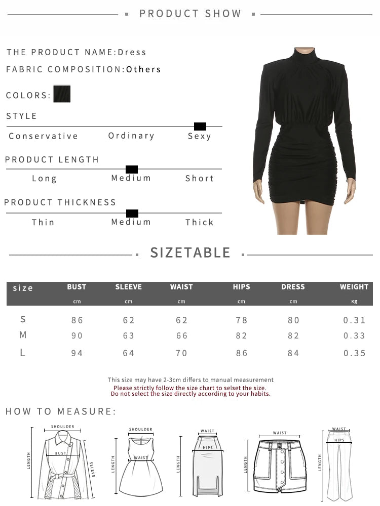 Nibber Classic Turtleneck Dress