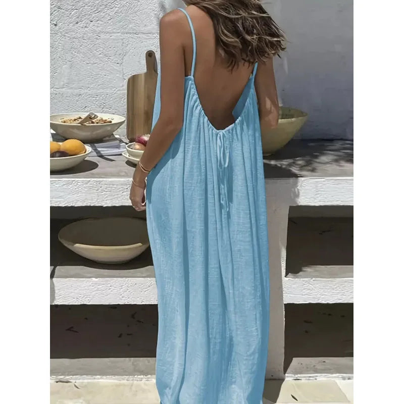 Women's Strapless Backless Dress