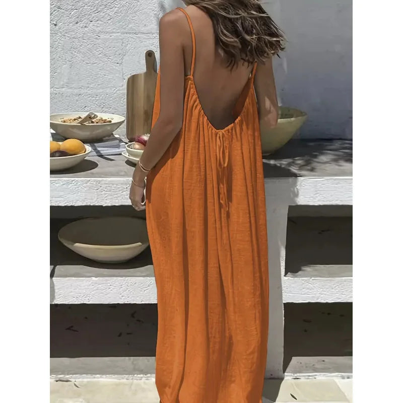 Women's Strapless Backless Dress