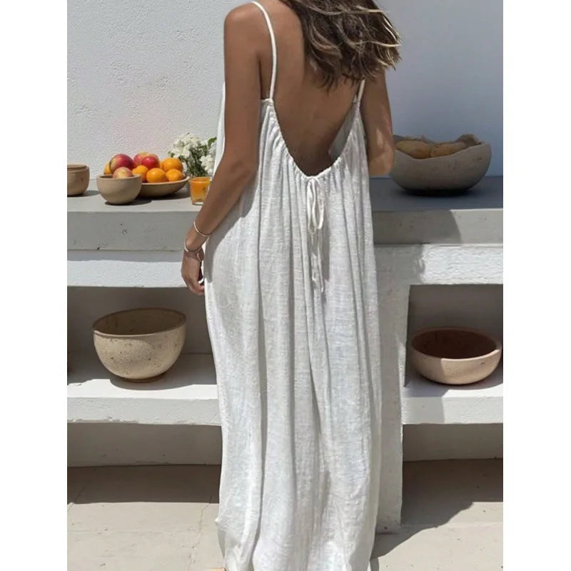 Women's Strapless Backless Dress