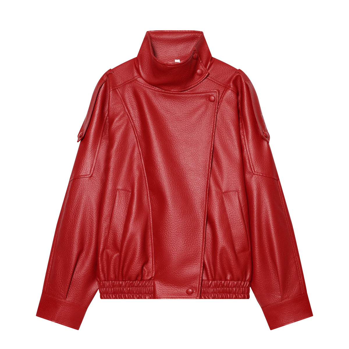 Chic Black Faux Leather Jacket