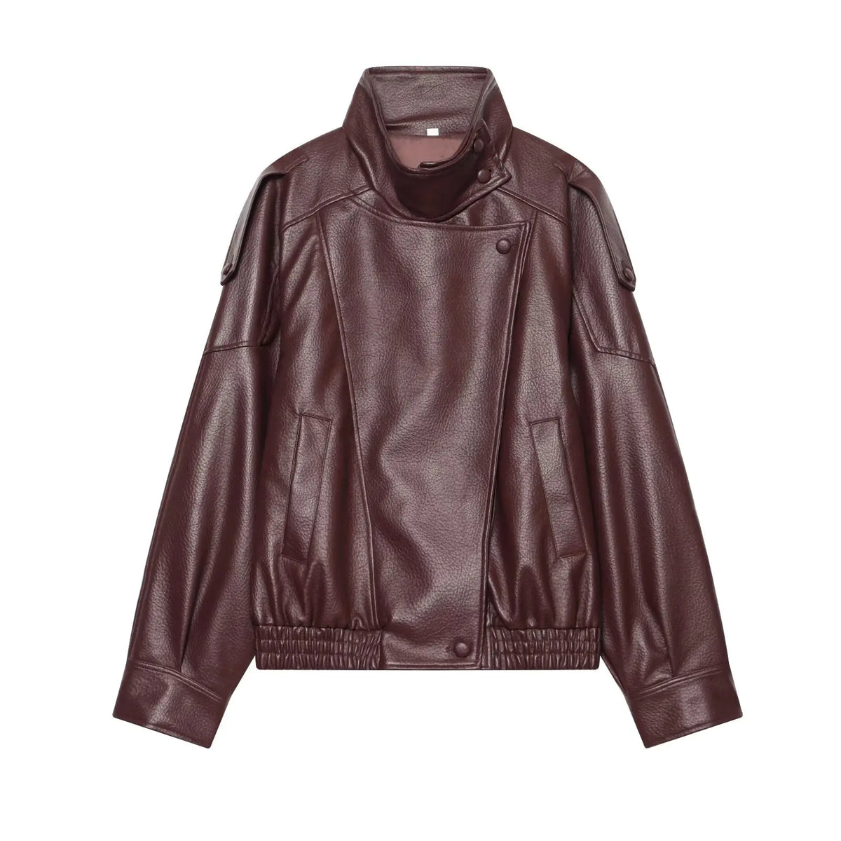 Chic Black Faux Leather Jacket