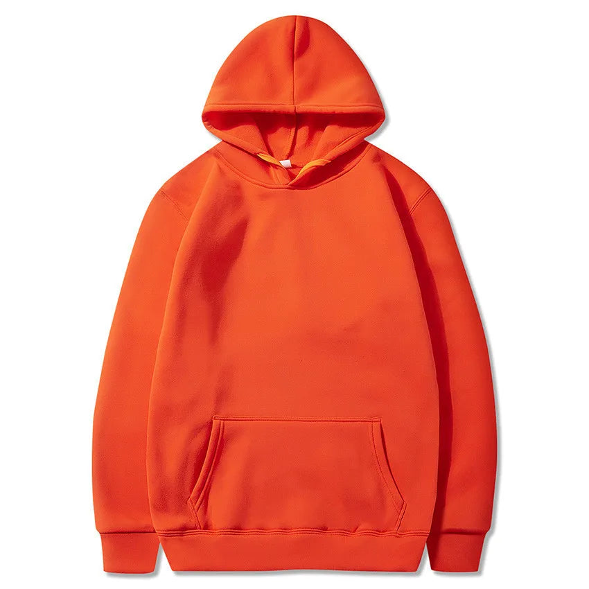 Women's Solid Color Pocket Hoodie