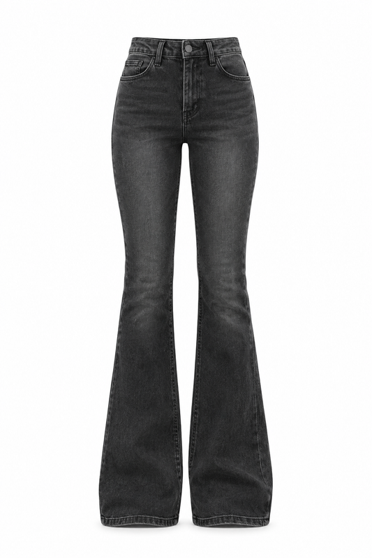 Flare Stretch Jeans Skinny Bell Bottom High Waist Denim Pants